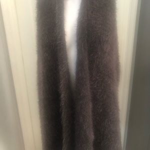 Anthropologie eyelash grey vest size Medium NWT